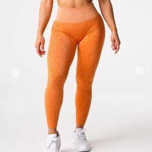 NVGTN Burnt Orange Snakeskin Seamless Leggings
